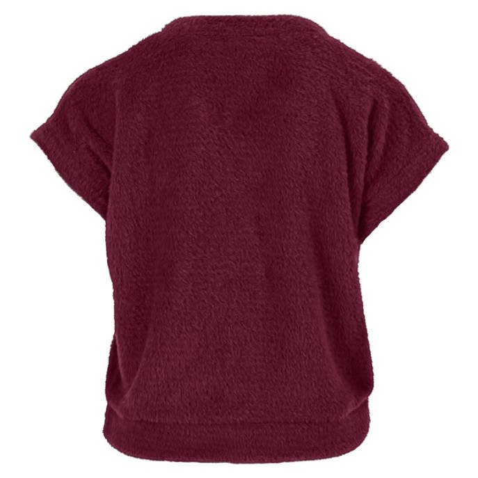 Enjoy Gilet vhals harig Bordeaux Enjoy Gilet vhals harig Bordeaux